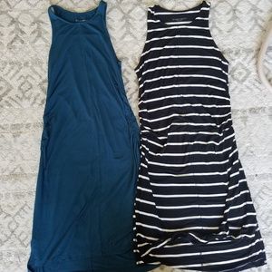 LOT of 2 Liz Lange maternity fitted dresses sz Sm